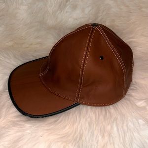 Coffee with milk leather hat cap
